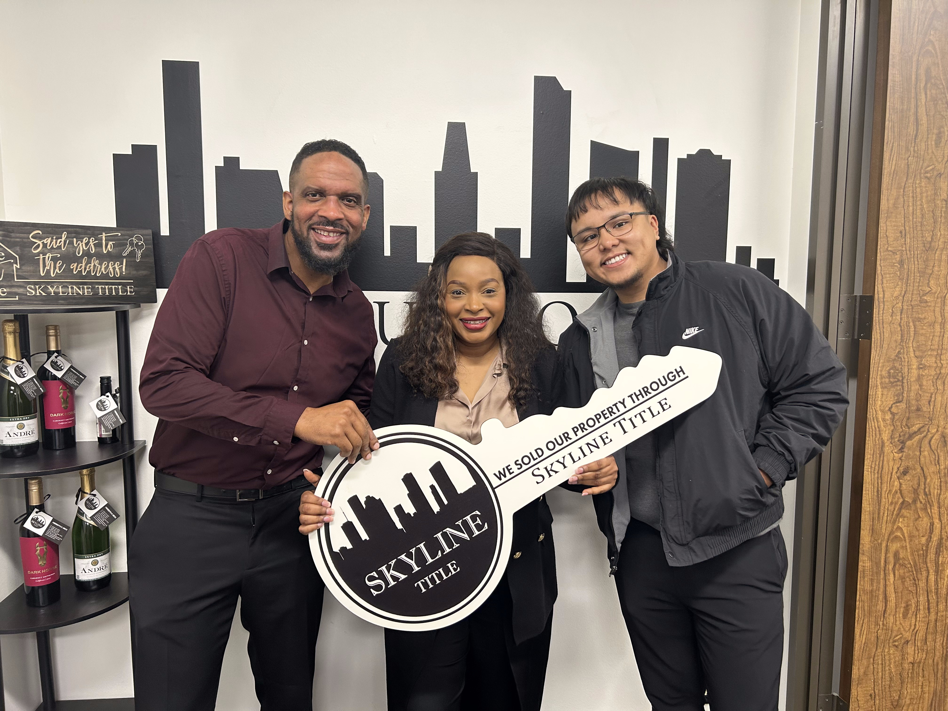 Happy homeowner at closing