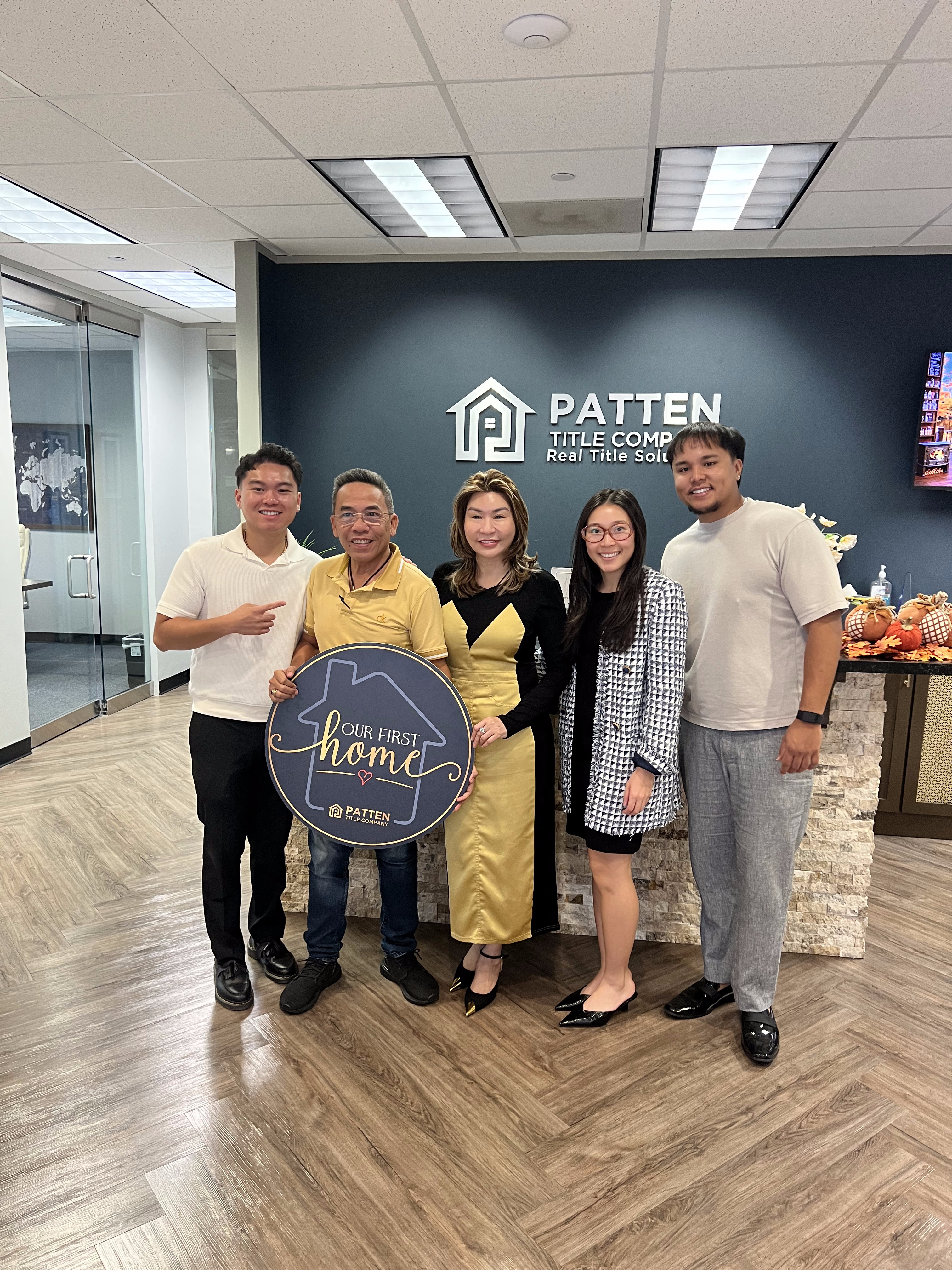 Happy homeowner at closing